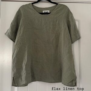 FLAX linen top